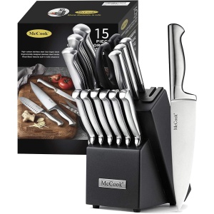 McCook German Stainless Steel Knife Block Set MULTI-KNIFE
